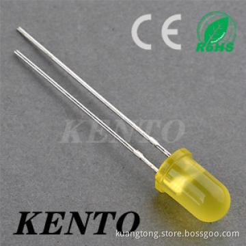 Diffused Yellow Ultra bright Long 3mm Led Emitting Diode For Display